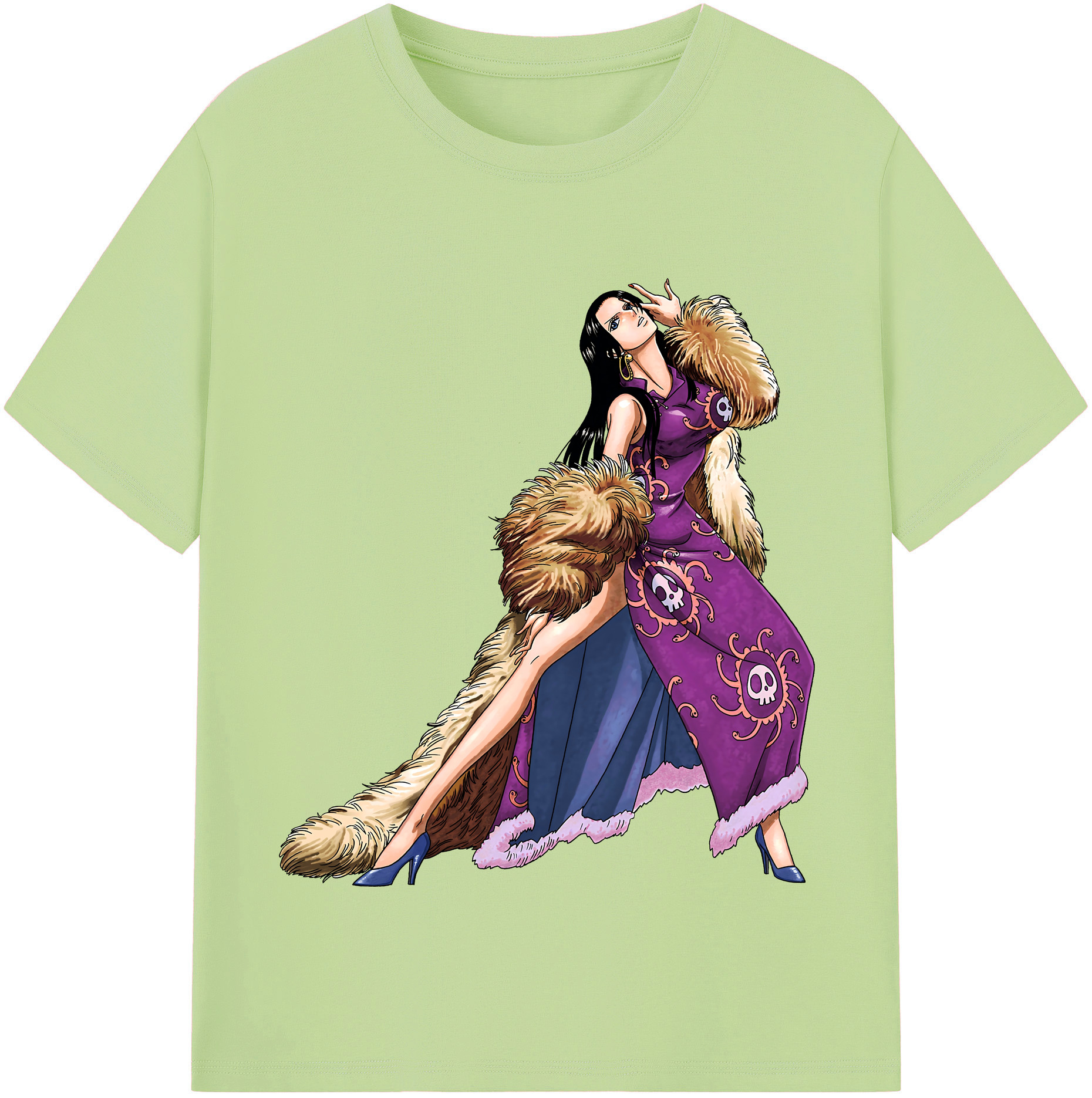 ワンピース ボア・ハンコック ONE PIECE Boa·Hancock 綿100％半袖Tシャツ（フロントプリント）